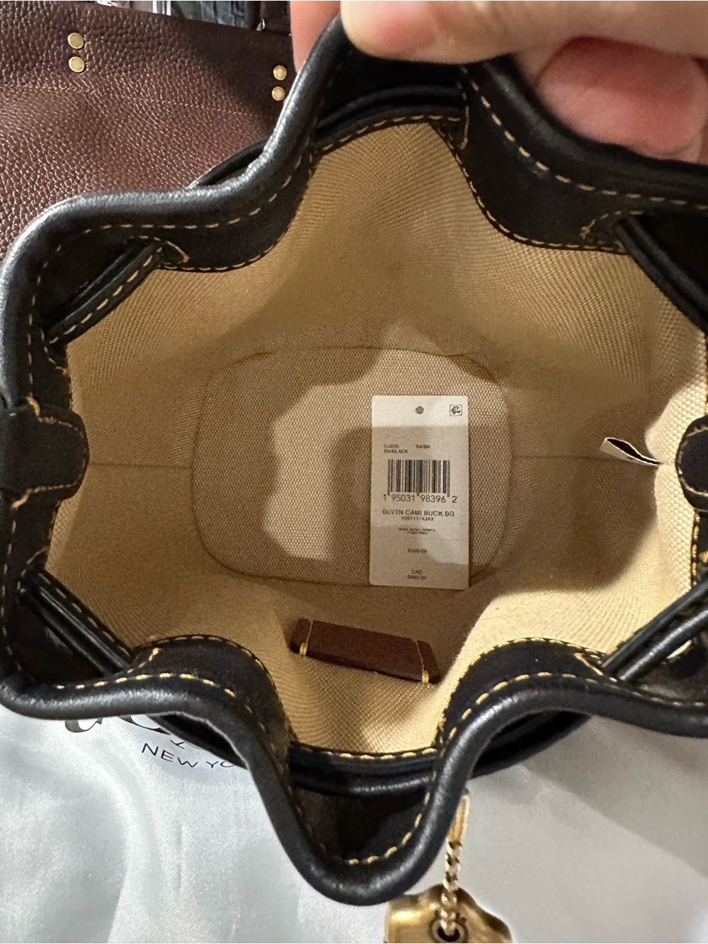 Coach Black Camila Bucket Bag - Picture 7 of 8